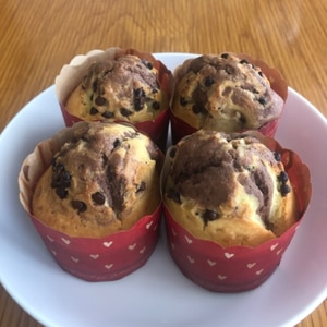 混ぜて簡単おいしいバレンタイン☆チョコカップケーキ